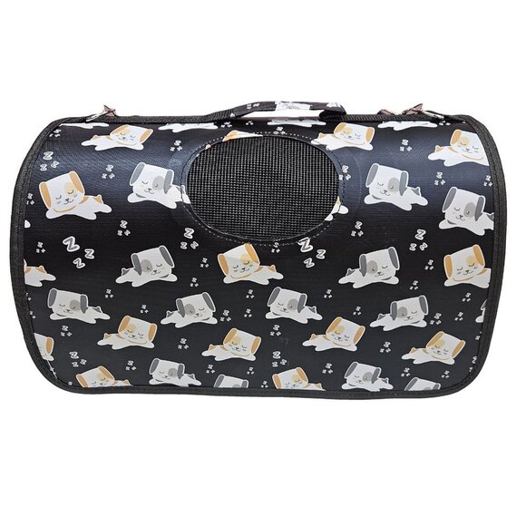 Pet Carrier for Cat, Dog or Other Pets, Sleepy Puppies Print - Picture 2 of 6